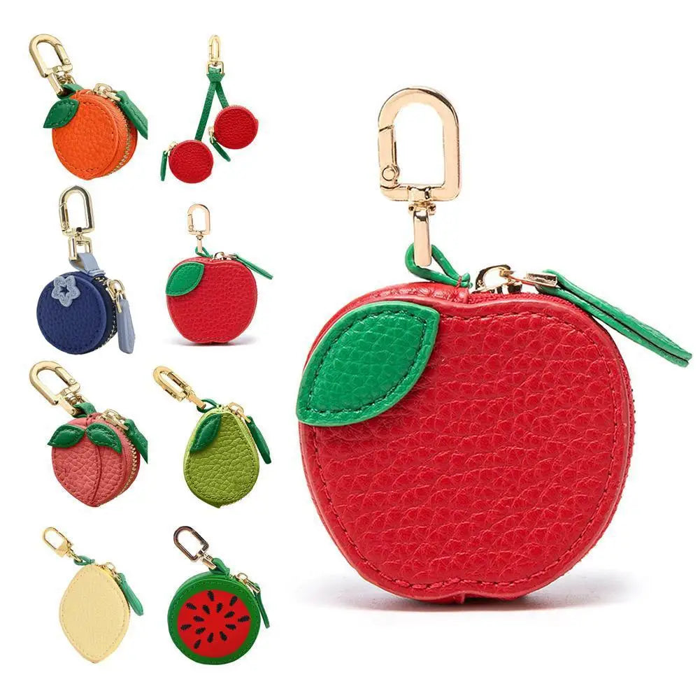 FruitPop Mini Leather Coin & Key Bag