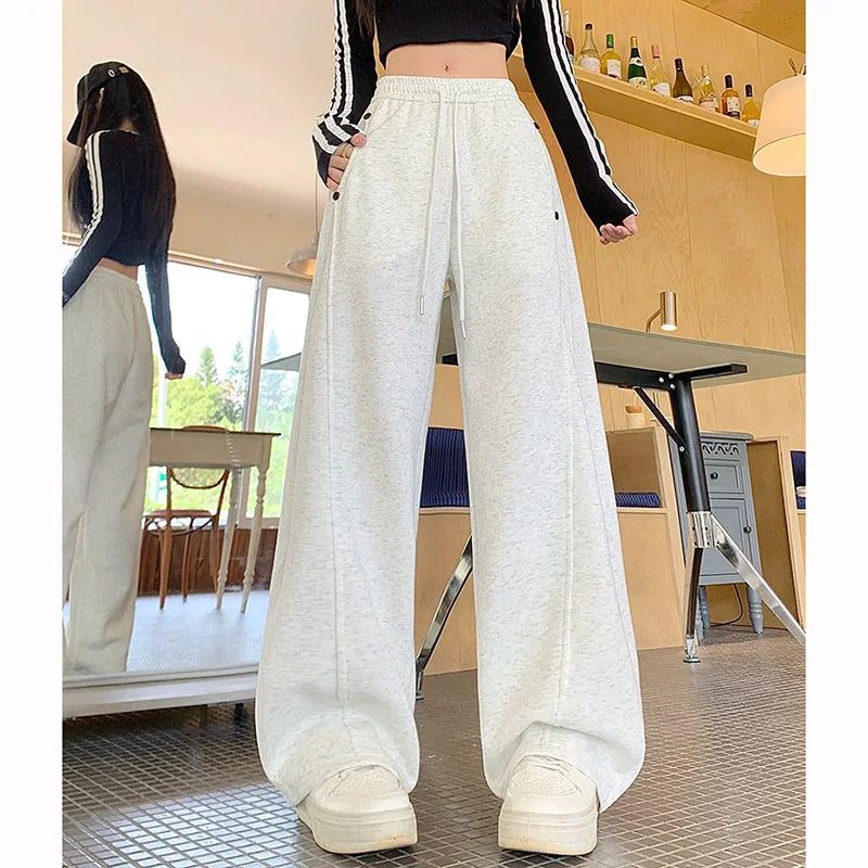 Loose Fit Streetwear Trousers for Women
