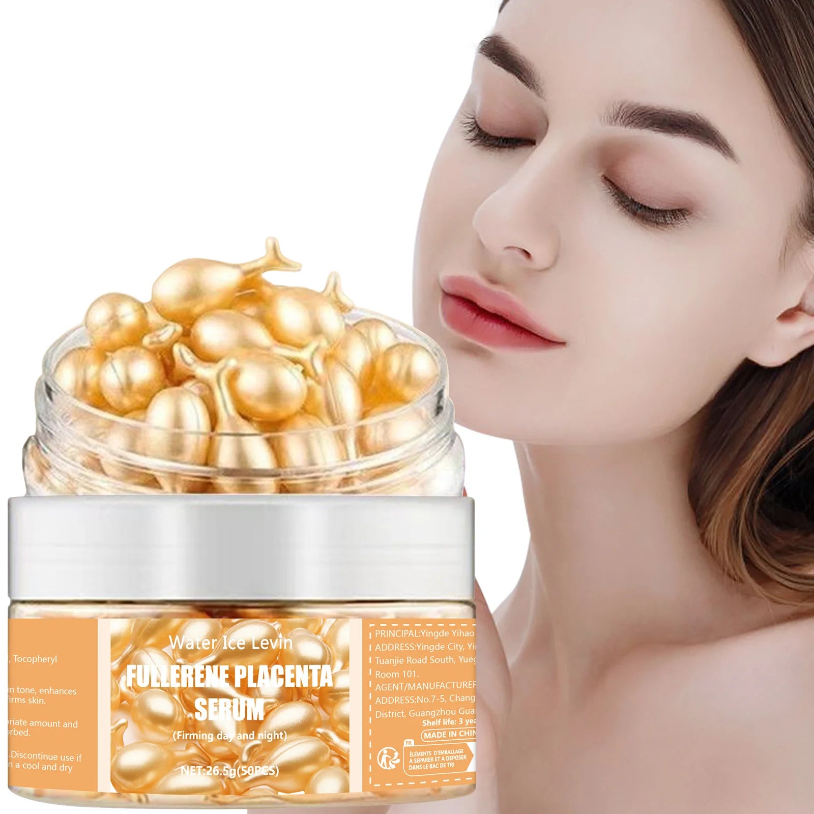 50-piece face capsules – whitening & acne care.