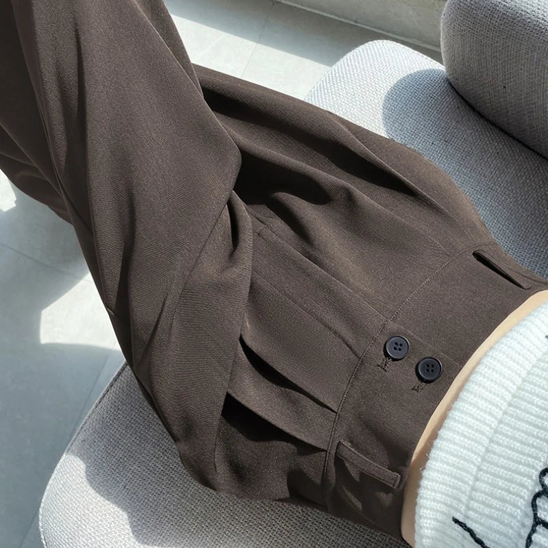 Korean Style High-Waist Loose Pants