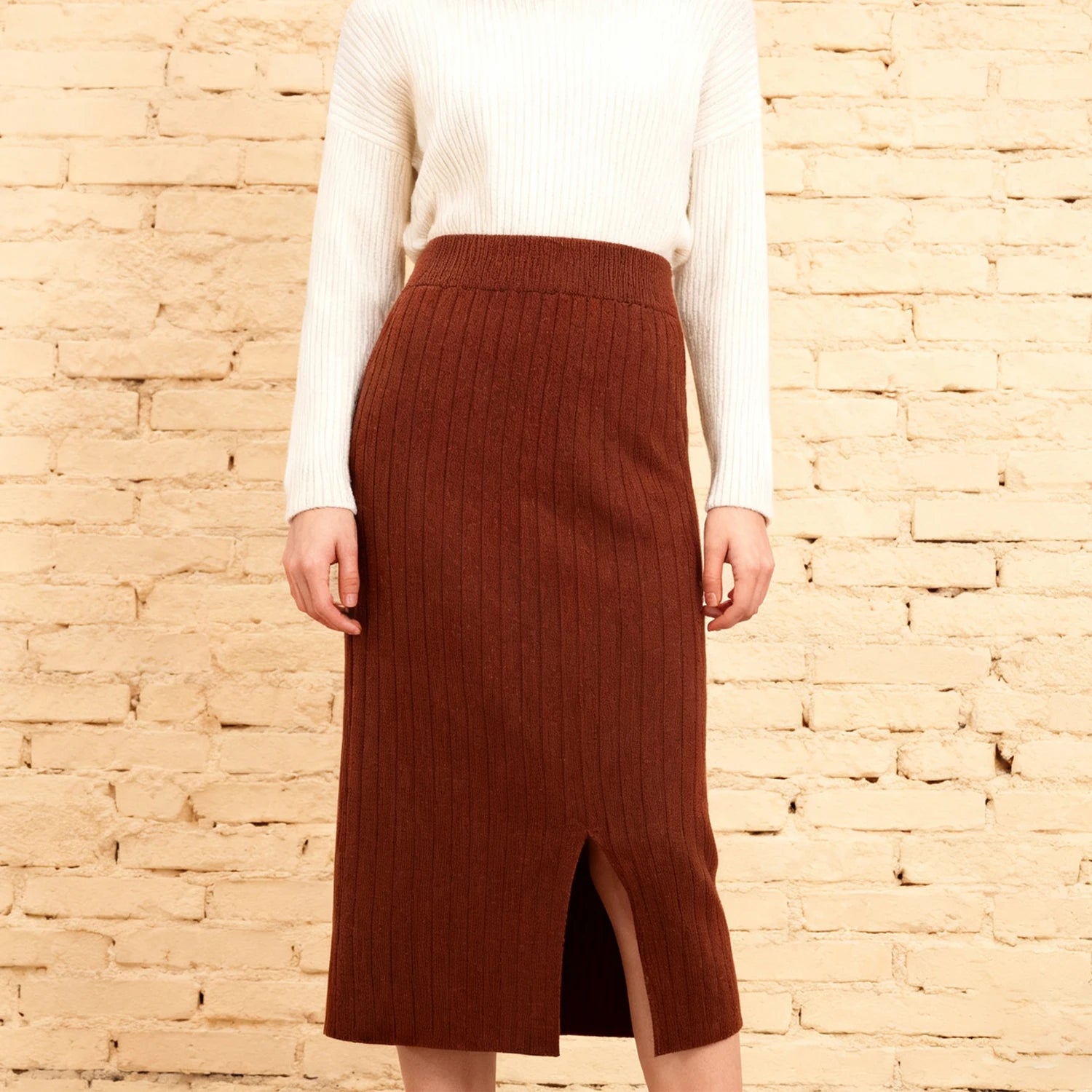 CozyCurve Autumn/Winter Knit Skirt