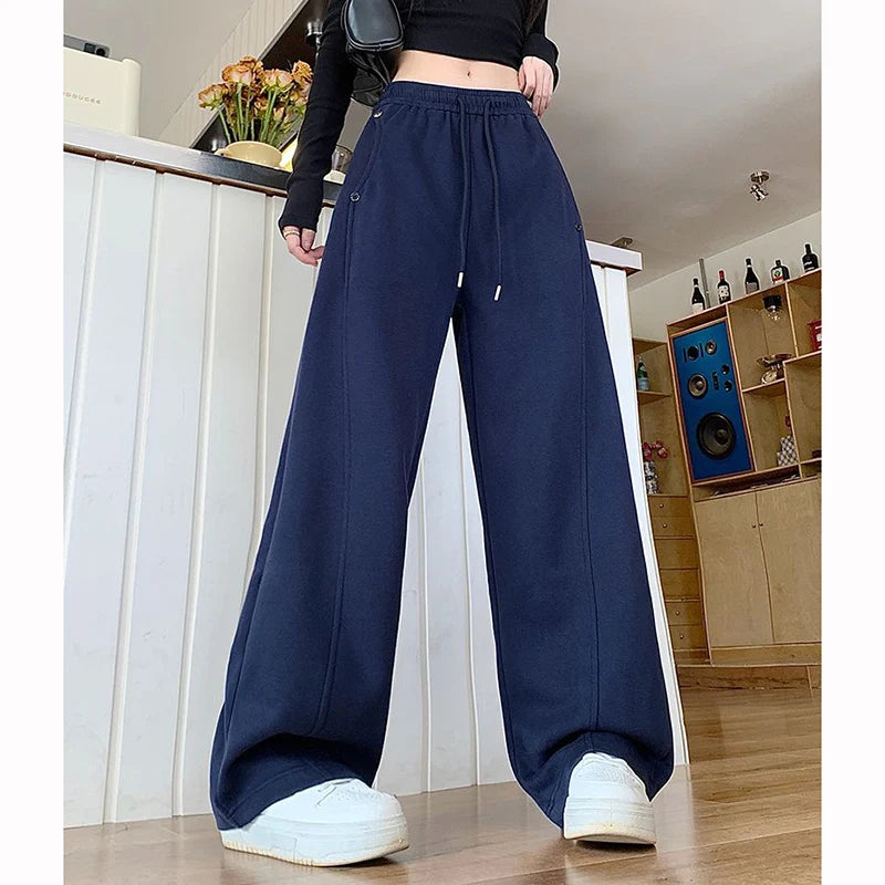 Loose Fit Streetwear Trousers for Women