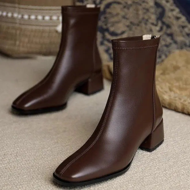 Linea Chunk Heel Boots