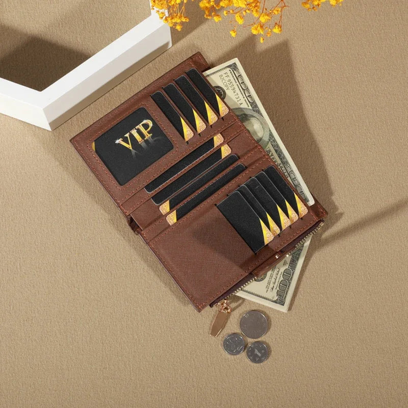 VintageVibe™ Short Wallet & Coin Purse