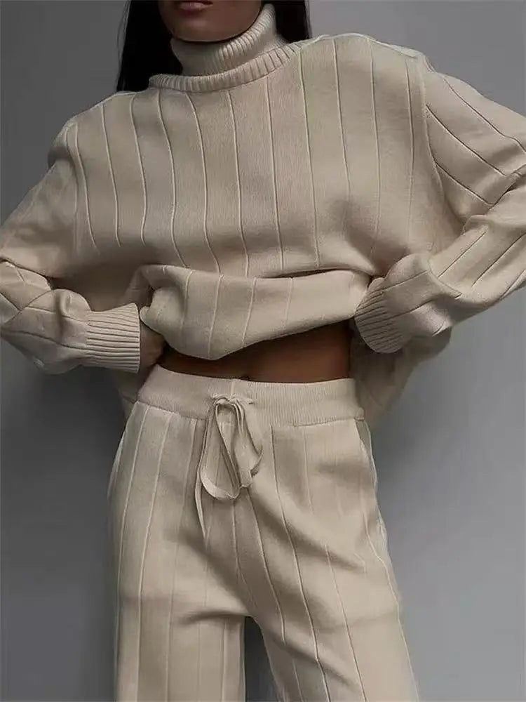 CozyChic Knit Tracksuit Outfit