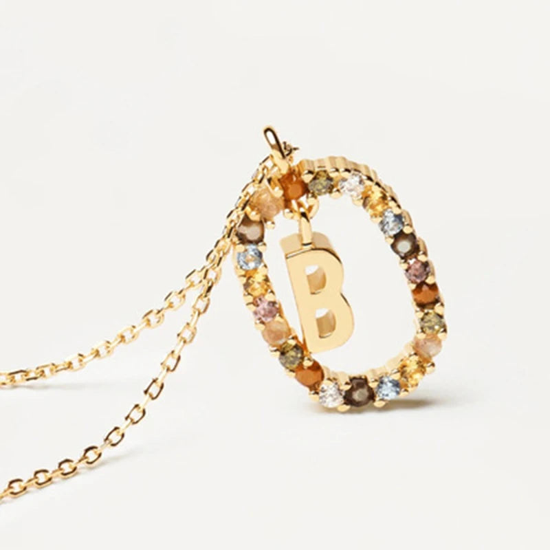 Eterna Gold Initial Necklace