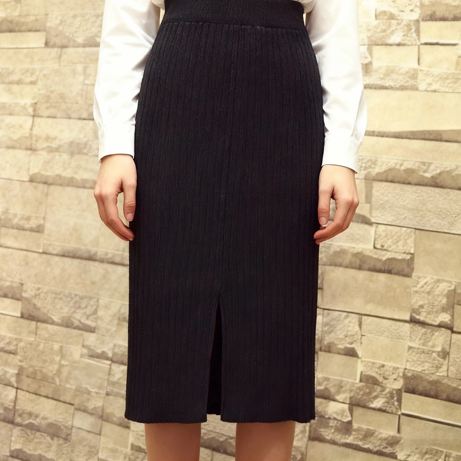 CozyCurve Autumn/Winter Knit Skirt