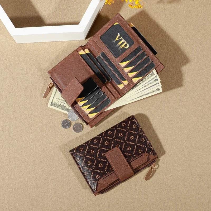 VintageVibe™ Short Wallet & Coin Purse