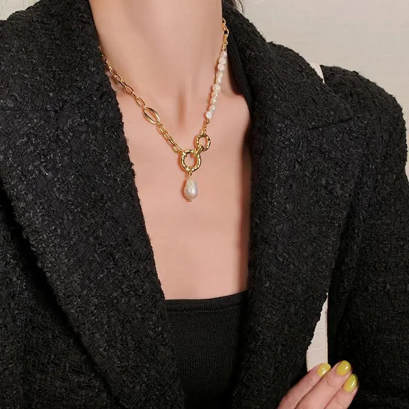 Soluna™ 14K Gold Baroque Pearl Necklace