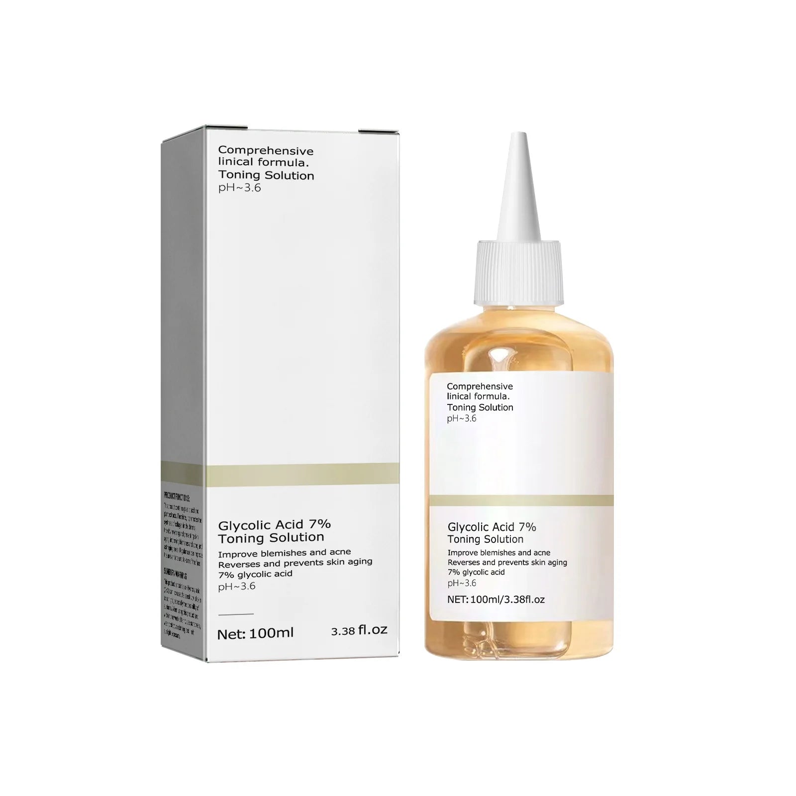 100ml Glycolic Acid 7% Toner – Acne Removal & Skin Rejuvenation.