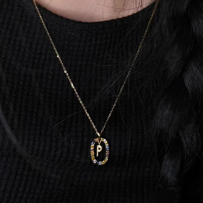 Eterna Gold Initial Necklace