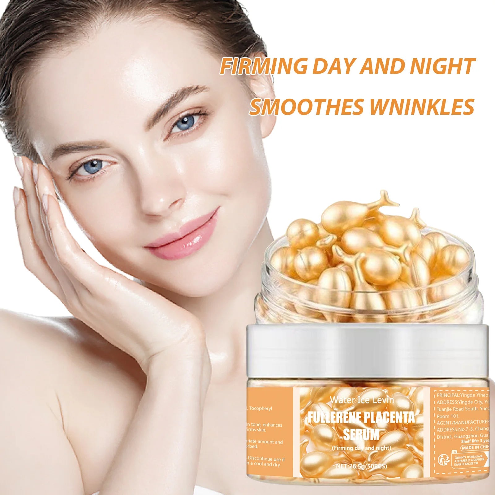 50-piece face capsules – whitening & acne care.