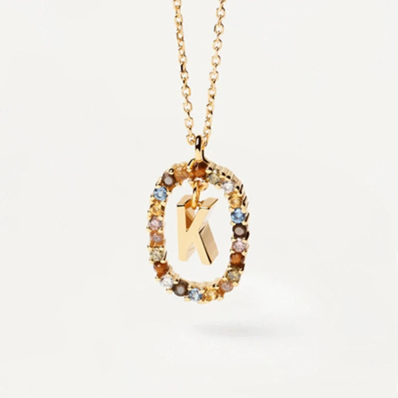 Eterna Gold Initial Necklace