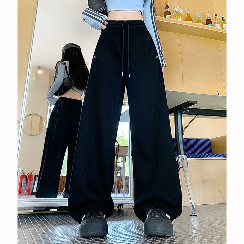 Loose Fit Streetwear Trousers for Women