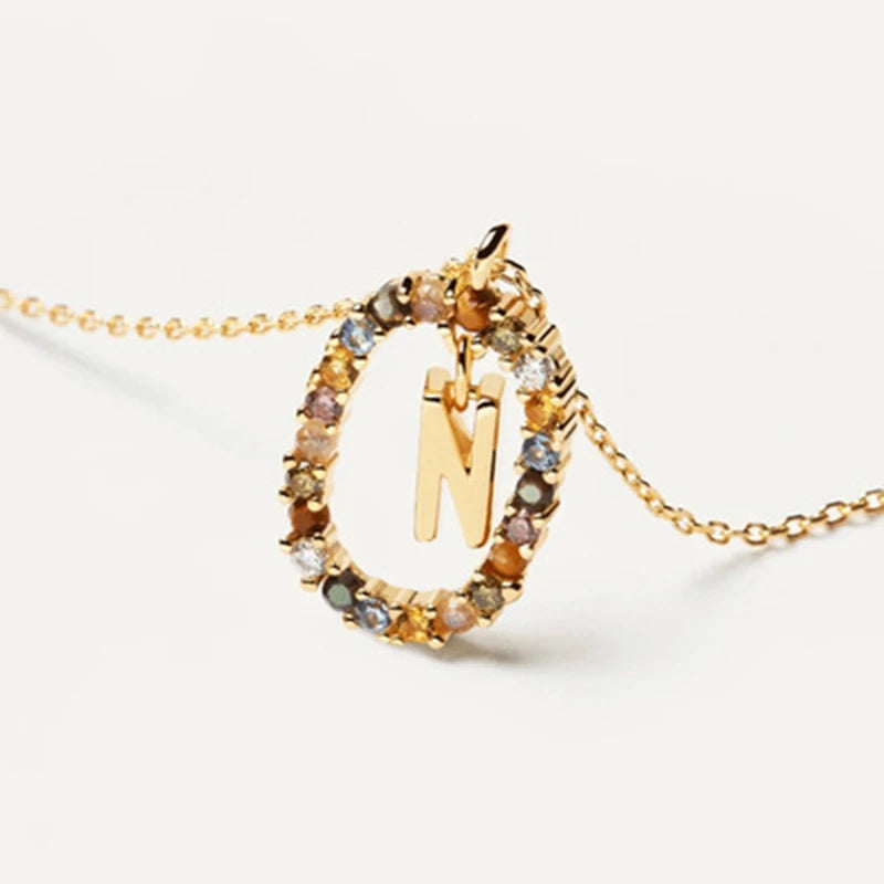 Eterna Gold Initial Necklace