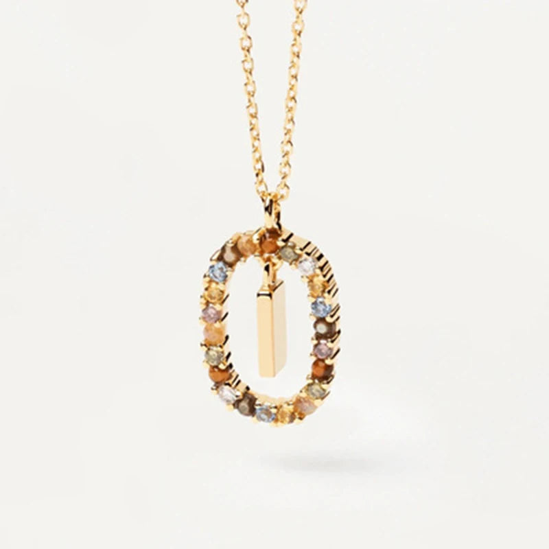 Eterna Gold Initial Necklace