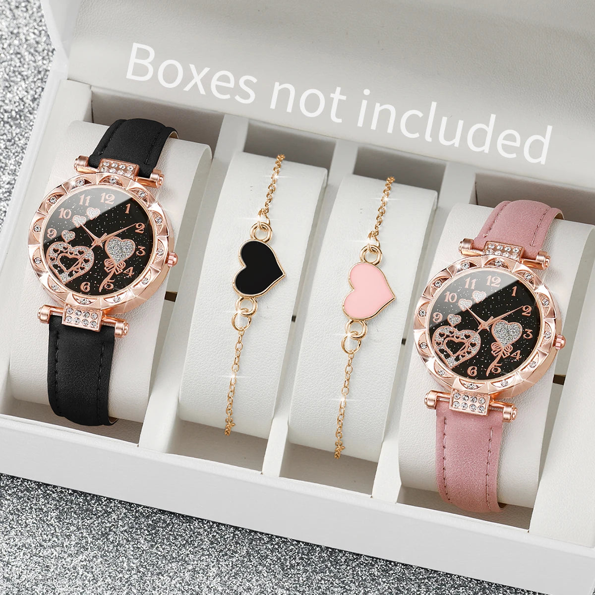 Elara Grace Ladies Watch & Bracelet Set