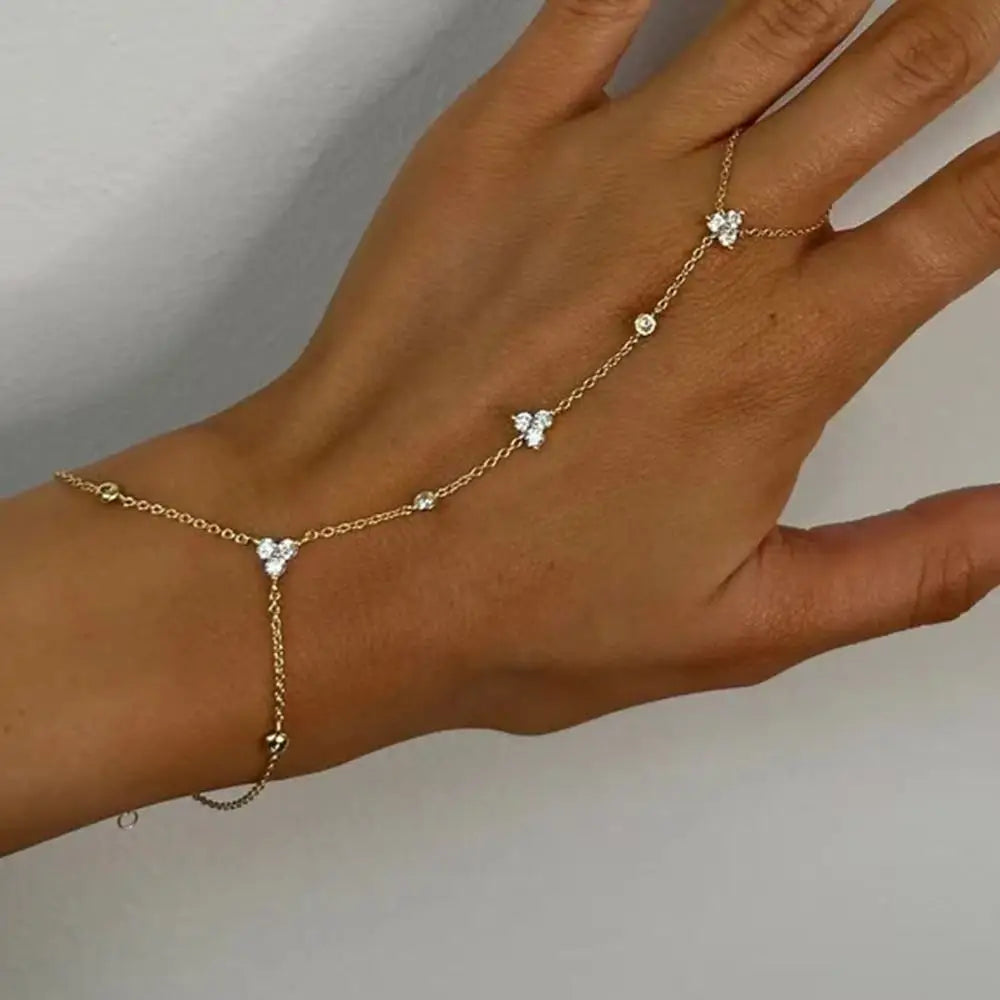 Starlight Floral Hand Bracelet