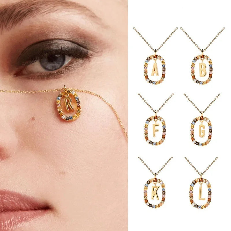 Eterna Gold Initial Necklace