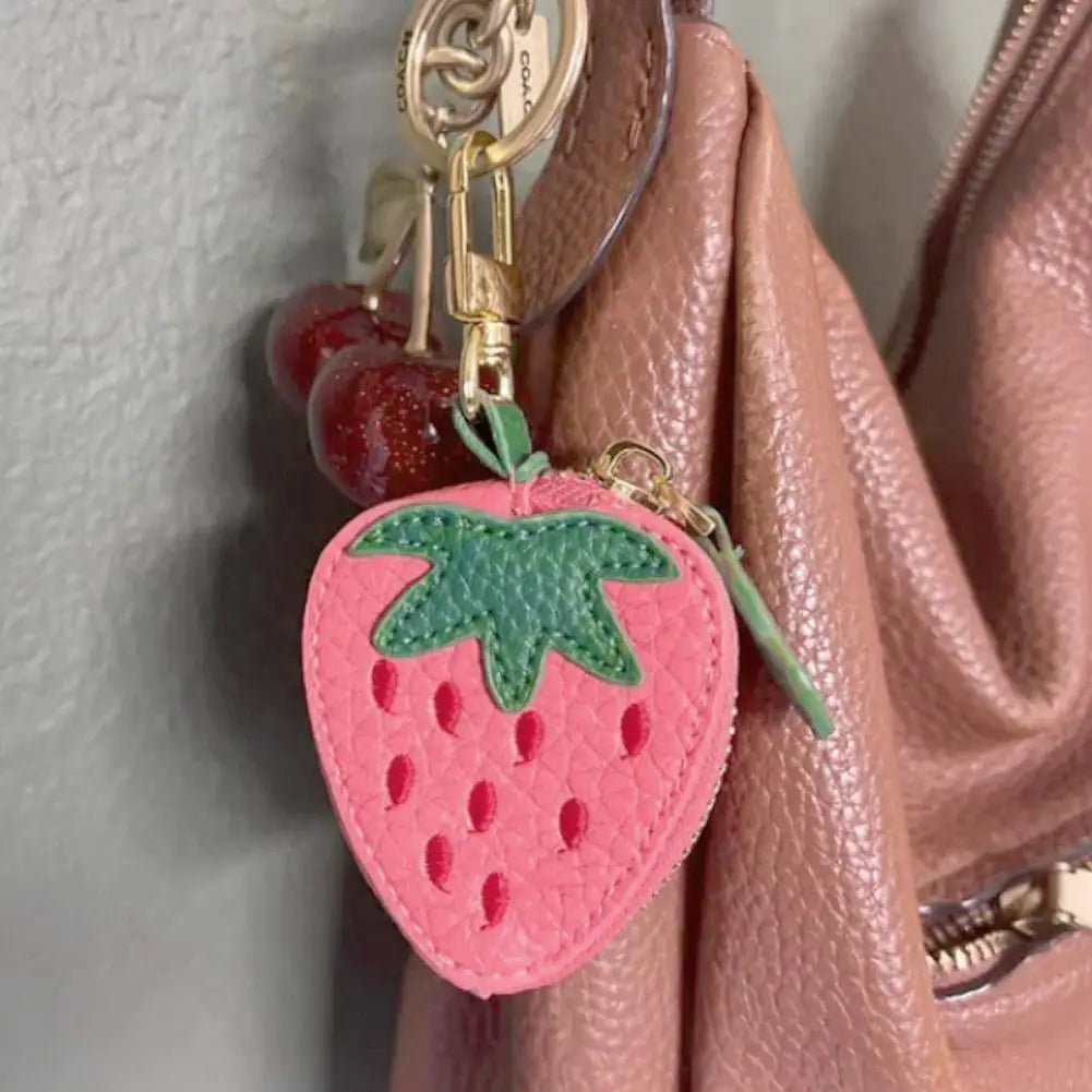 FruitPop Mini Leather Coin & Key Bag