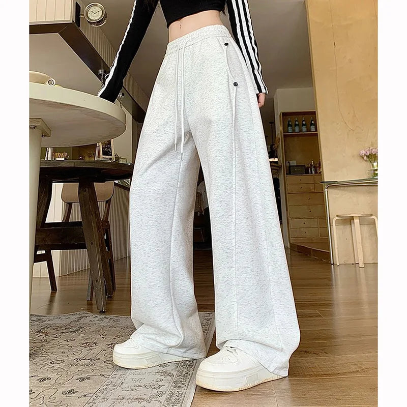 Loose Fit Streetwear Trousers for Women