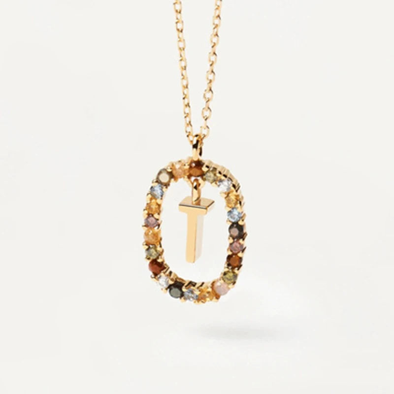 Eterna Gold Initial Necklace