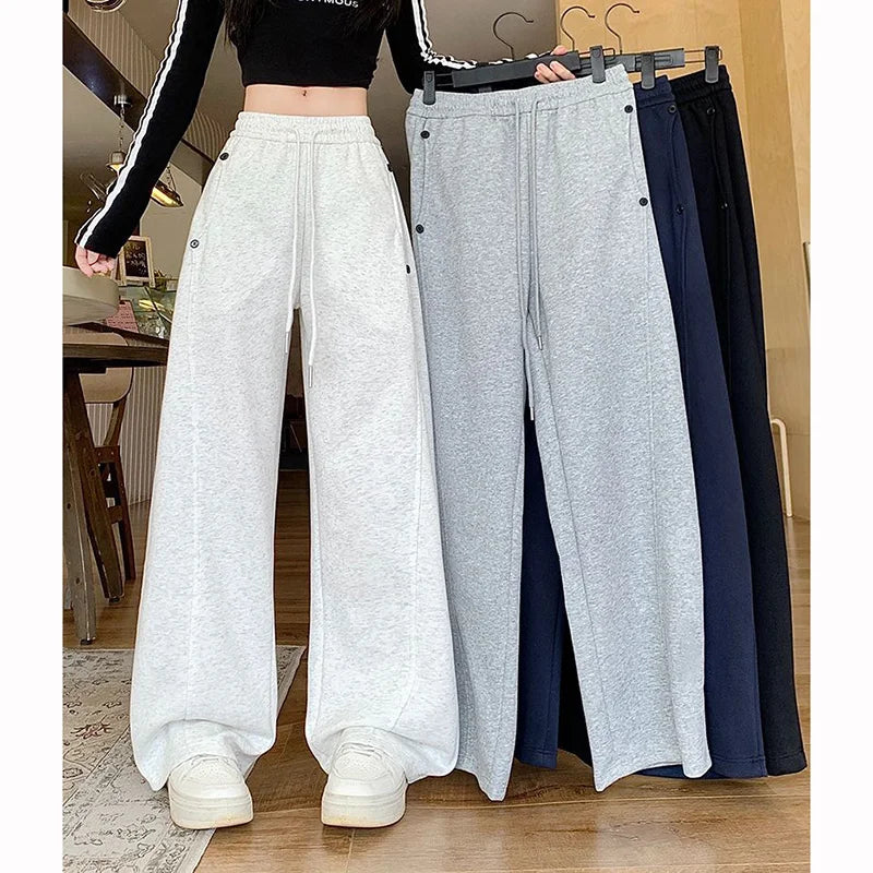 Loose Fit Streetwear Trousers for Women