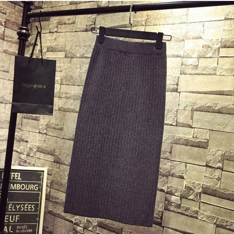 CozyCurve Autumn/Winter Knit Skirt