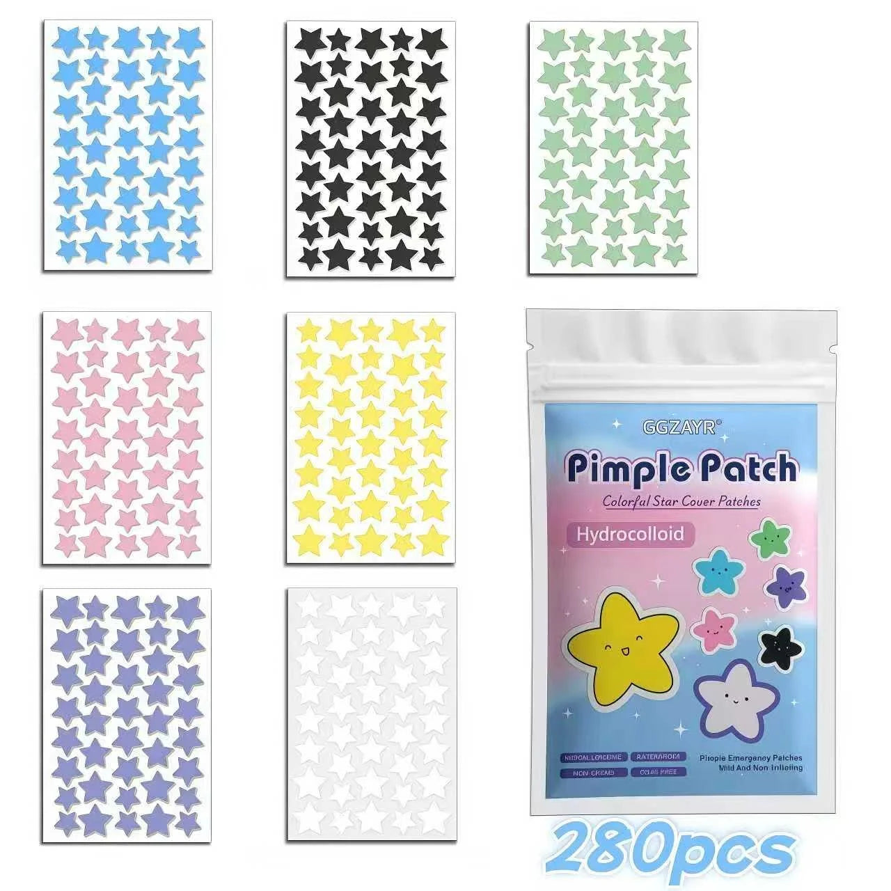 Colorful Hydrocolloid Pimple Dots