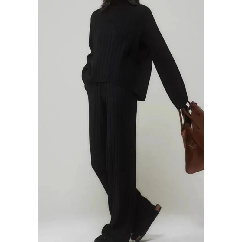 CozyChic Knit Tracksuit Outfit