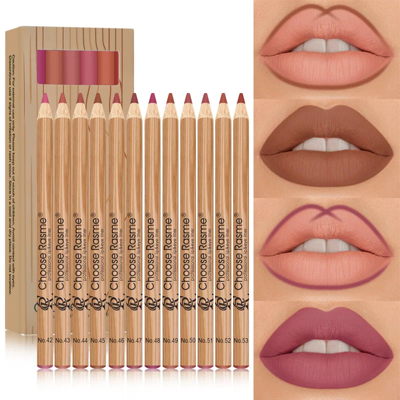 VelvetLock 12-Color Matte Lipliner