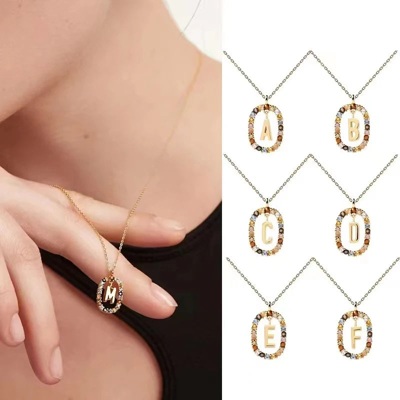 Eterna Gold Initial Necklace