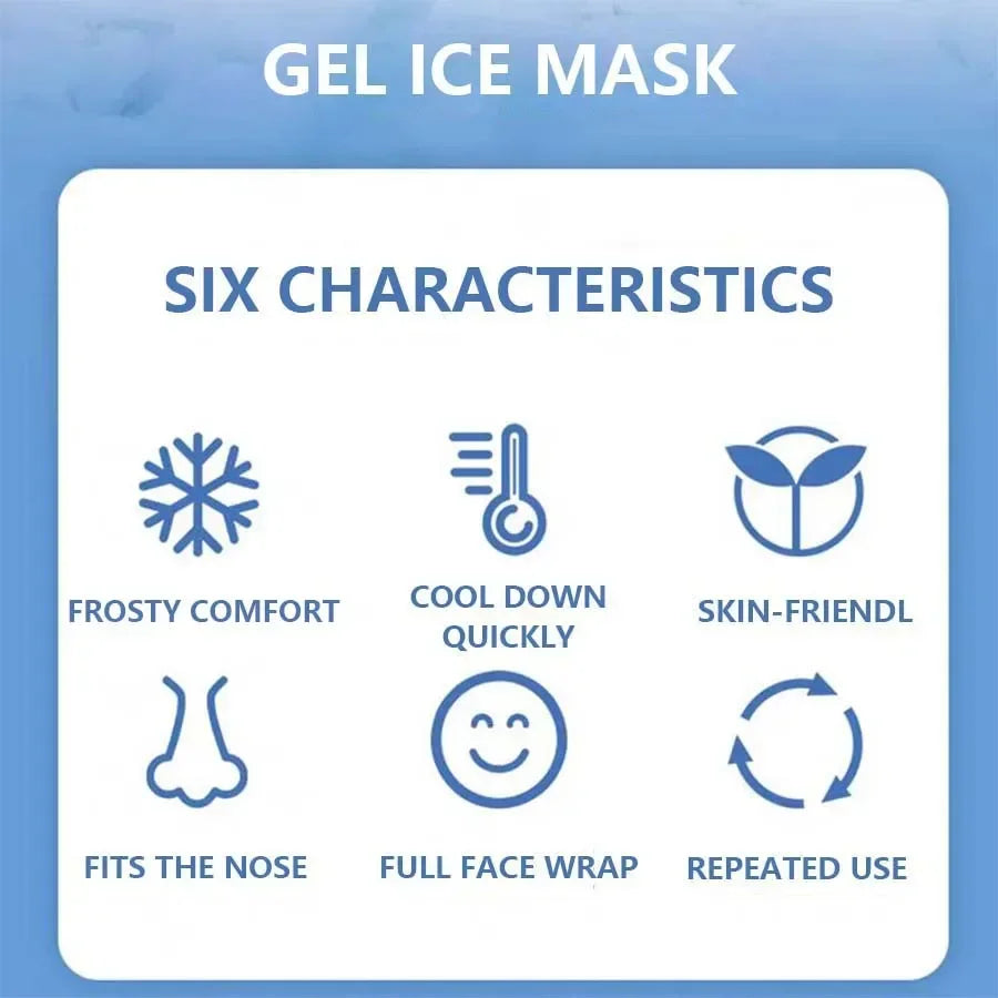 Cooling Gel Face & Eye Mask – Hot/Cold Therapy for Skin & Spa