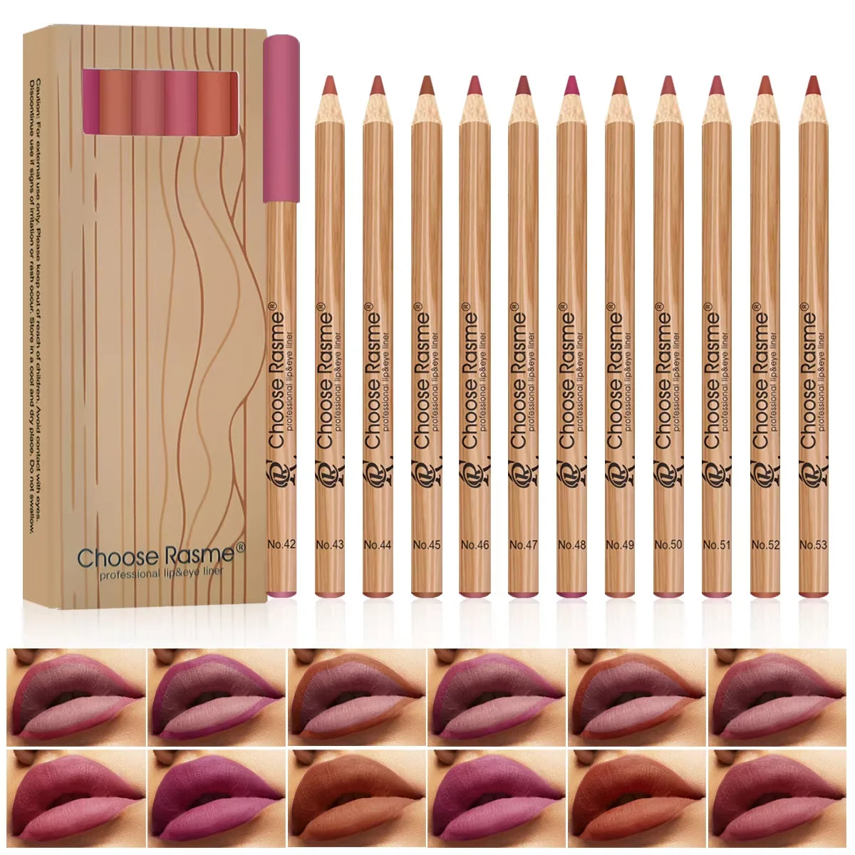 VelvetLock 12-Color Matte Lipliner
