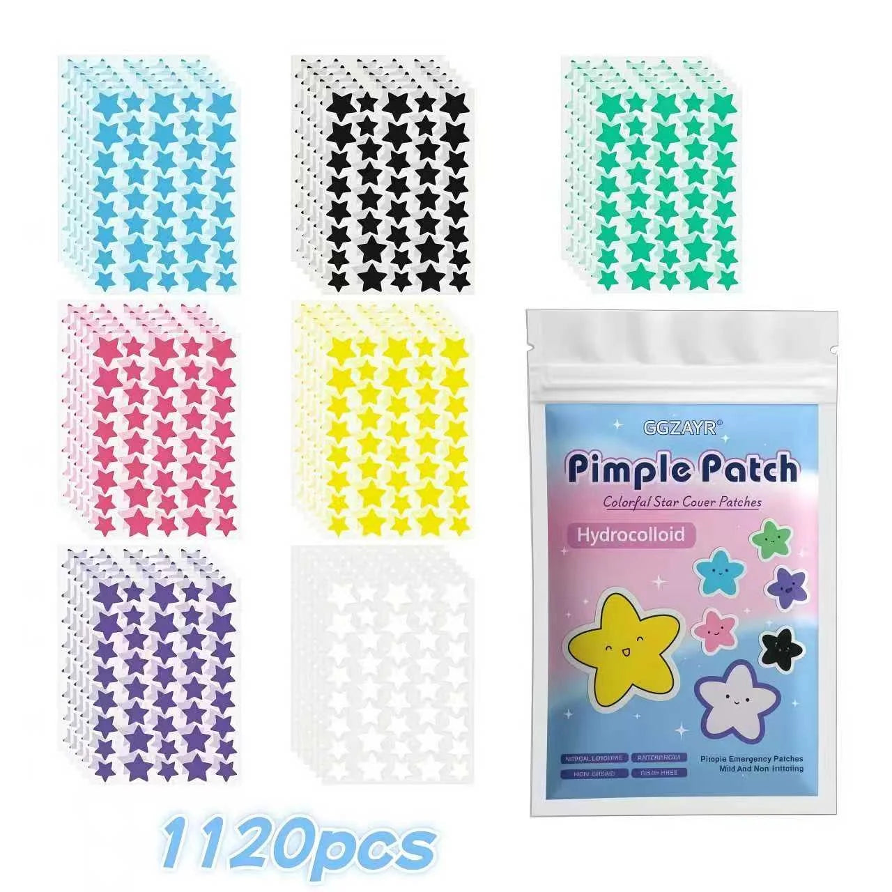 Colorful Hydrocolloid Pimple Dots