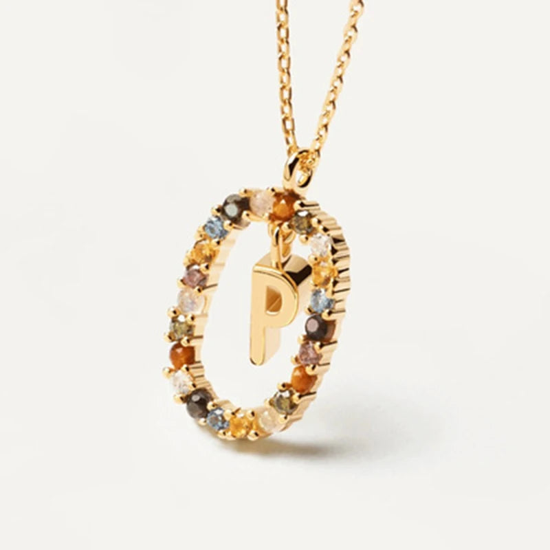 Eterna Gold Initial Necklace