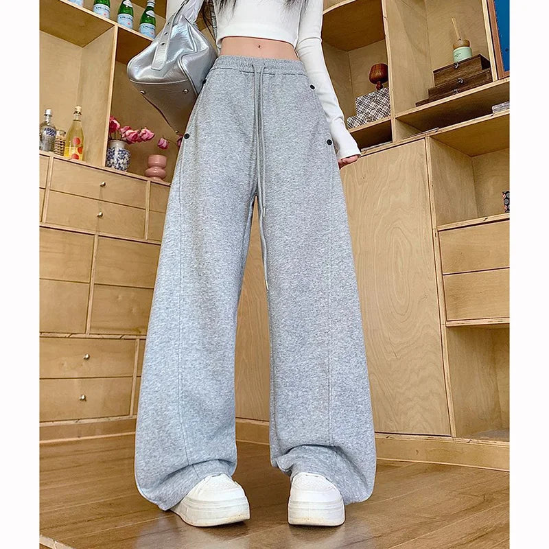 Loose Fit Streetwear Trousers for Women