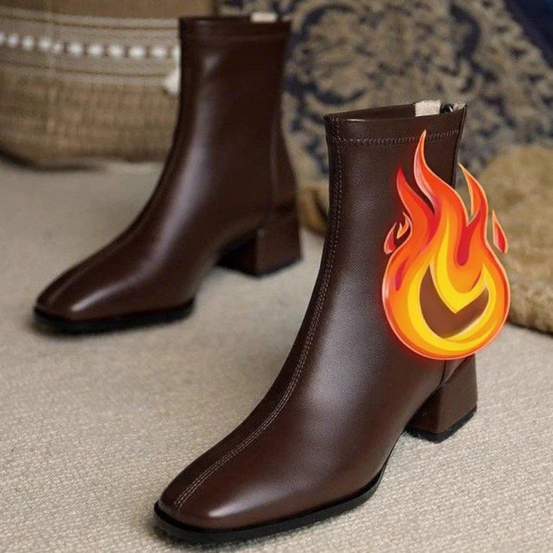 Linea Chunk Heel Boots