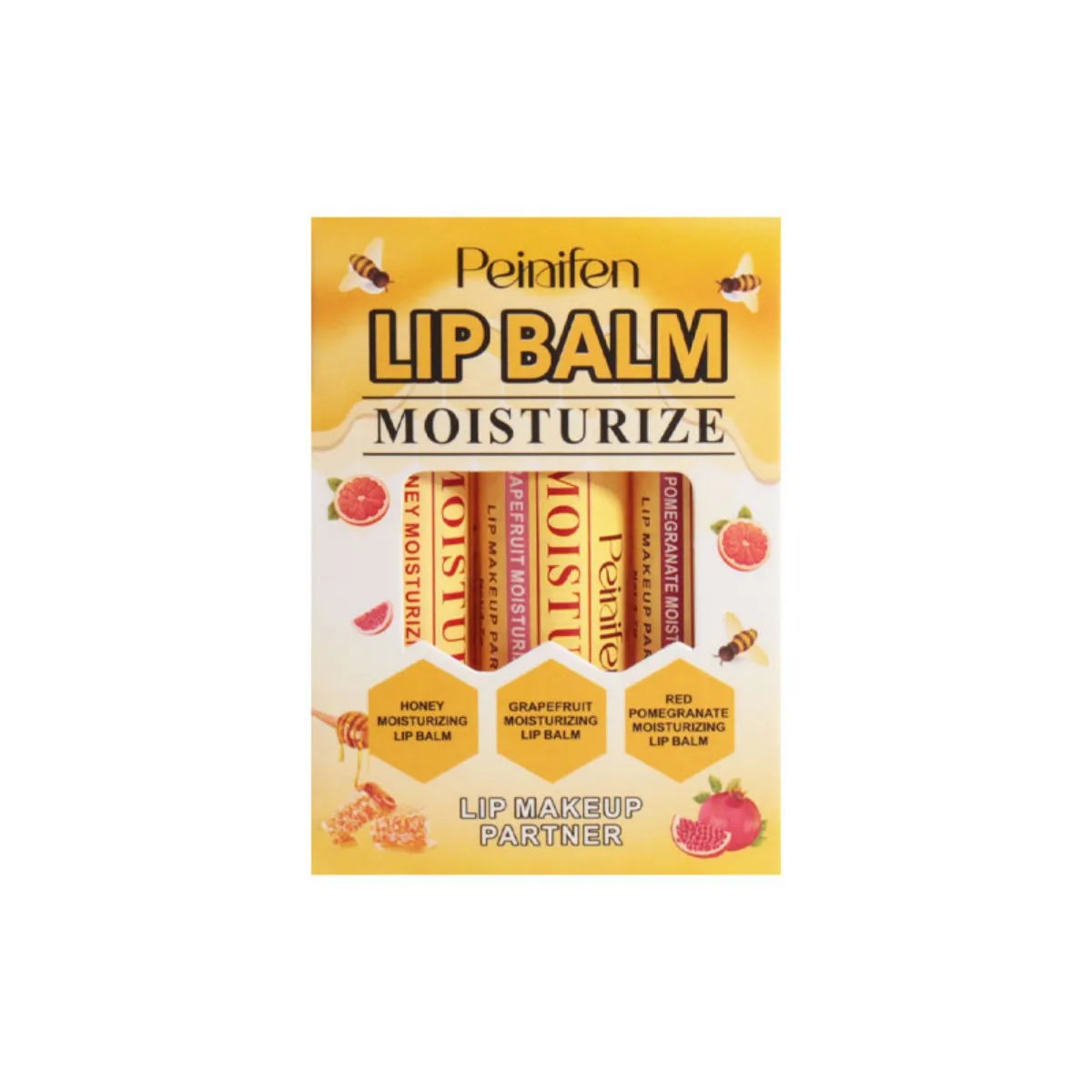3-Piece Natural Lip Balm Set – Plant-Based, Anti-Scratch Lip Care