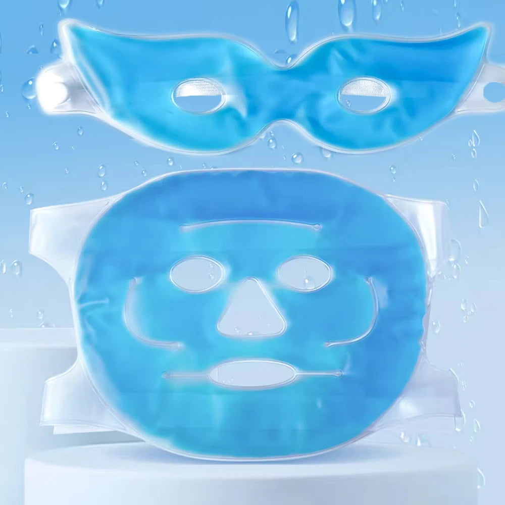 Cooling Gel Face & Eye Mask – Hot/Cold Therapy for Skin & Spa