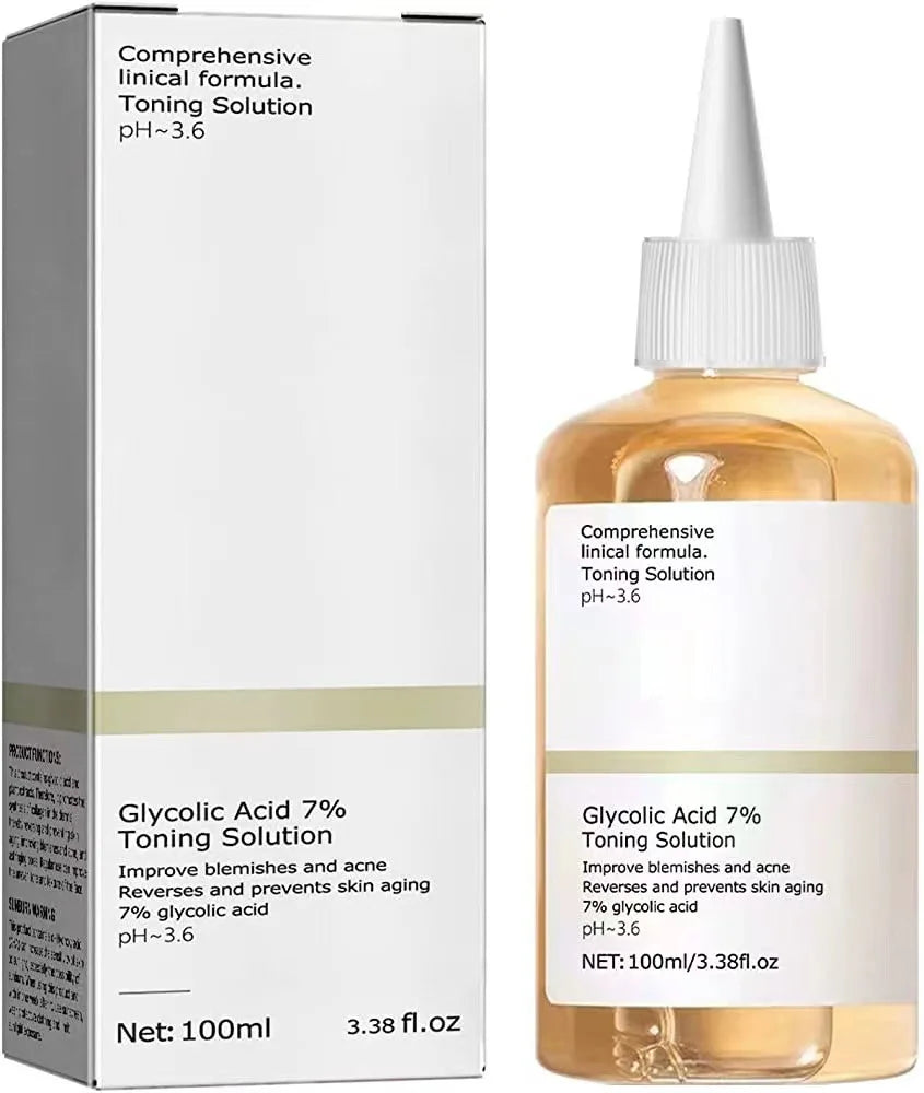 100ml Glycolic Acid 7% Toner – Acne Removal & Skin Rejuvenation.